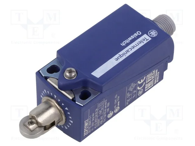 Interruptor Extremo, Rolo de Metal 11,6mm, No + Nc, 10a, Ip67