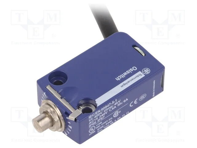 Interruptor Extremo, Haste 7mm, No + Nc, 6a, Max.250vac, Cabo 1m