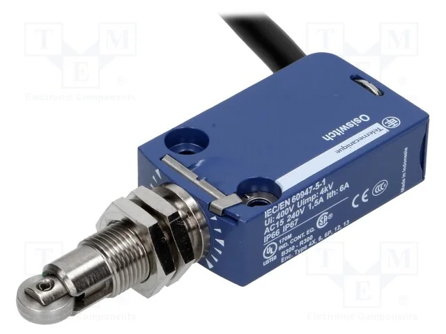 Interruptor Extremo, No + Nc, 6a, Max.250vac, Max.250vdc, Cabo 1m