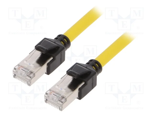 Cabo de Conex&atilde;o, Ip20, 30vdc, 1a, 0,5m, Xs6, -25&divide;75c, Cor: Amarelo