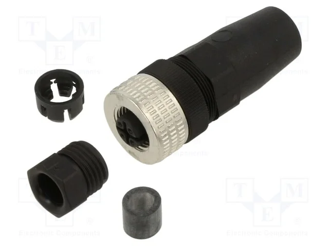 Conetores, M12, PIN: 4, simples, ficha, Conexões:.