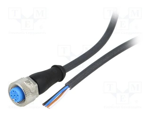 Cabo de Conexão, M12, Pin: 4, Simples, 10m, Ficha, 250vac, 4a, Ip67