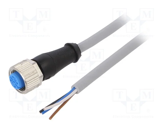 Cabo de Conexão, M12, Pin: 4, Simples, 10m, Ficha, 250vac, 4a, Ip67