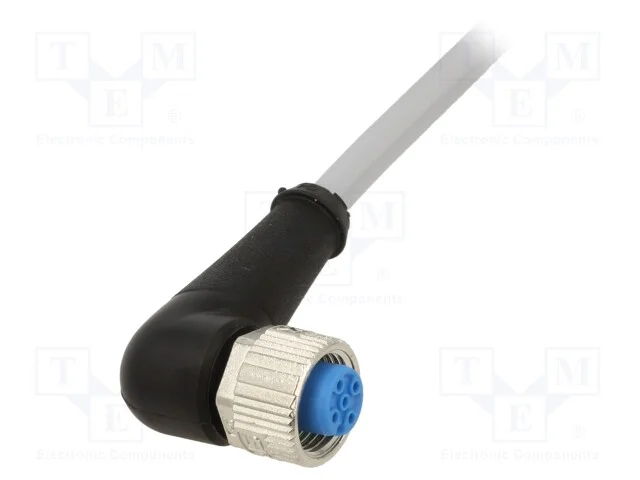 Cabo de Conexão, M12, Pin: 5, Angular, 5m, Ficha, 125vac, 4a, Ip67