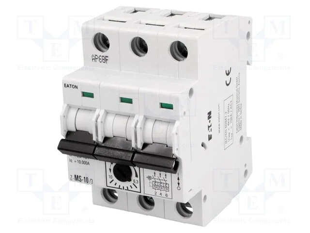 Disjuntor de Motor, 4kw, 220÷440vac, para Trilho Din, 6,3÷10a