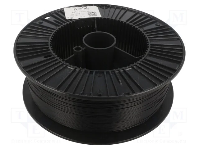 Filamento: Asa, 1,75mm, Preta, 220÷250c, 2,5kg
