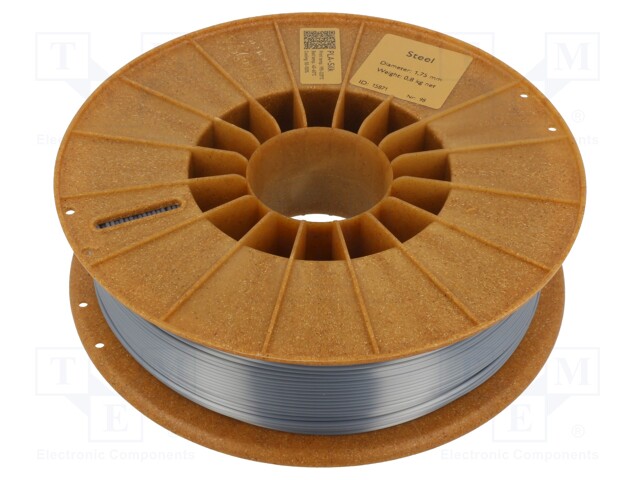 Filamento: PLA SILK, 1,75mm, aço, 195÷225C, 800g