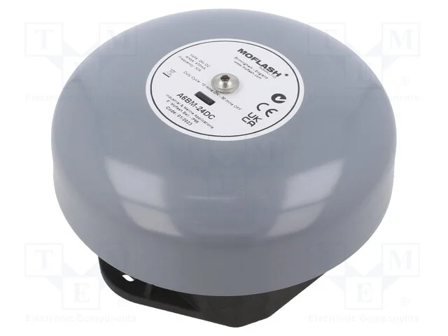 Sinalizador: sonoro, campainha, 24VDC, 106dB, A6B.