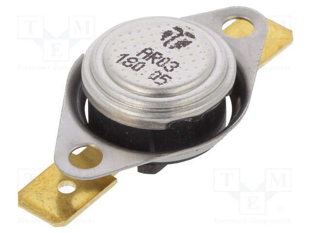 Sensor: termostato, SPST-NC, 180C, 16A, 250VAC, c.
