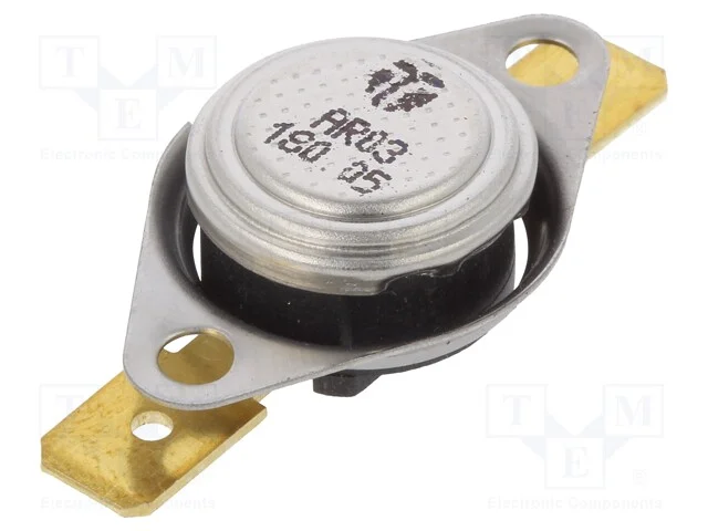 Sensor: Termostato, Spst-Nc, 180c, 16a, 250vac, Conectores 6,3mm