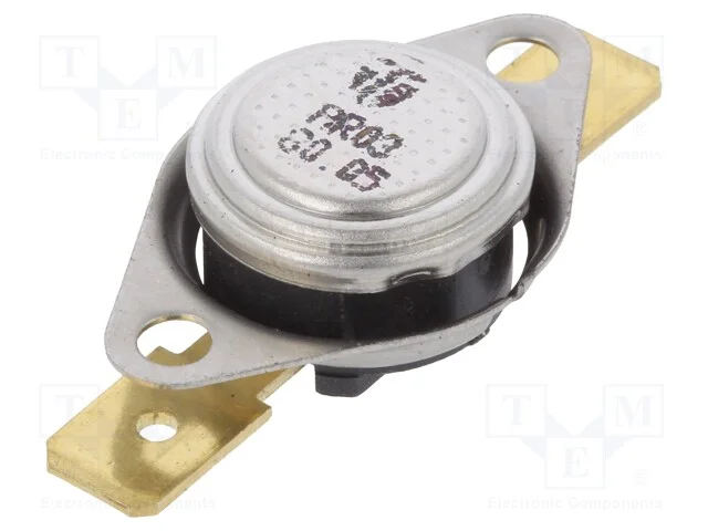 Sensor: Termostato, Spst-Nc, 80c, 16a, 250vac, Conectores 6,3mm