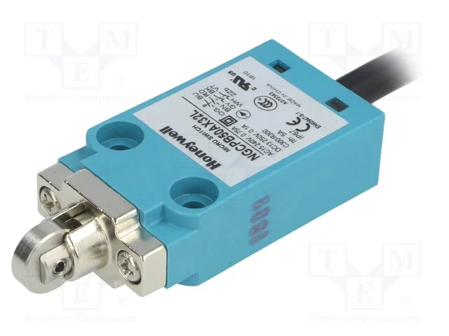 Interruptor Extremo, Rolo Transversal Plástico 12,7mm, 5a