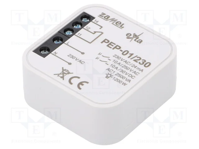 Rel&eacute;, em caixa de jun&ccedil;&atilde;o, 230VAC, IP20, -10&divide;55C, .