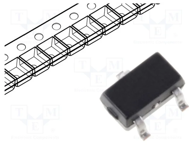 Sensor: Halla, Unipolar, Sot23, 35÷135gs, Uten: 3÷24vdc