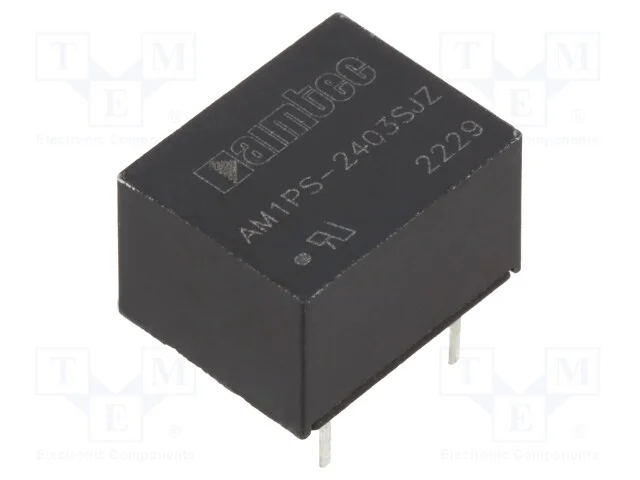 Indutor: Dc/Dc, 1w, Uent: 21,6&divide;26,4v, Usai: 3,3vdc, Isai: 303ma, Dip8