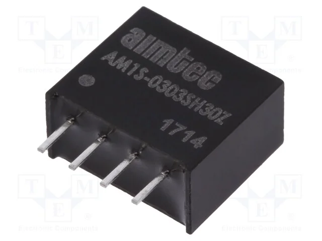 Indutor: Dc/Dc, 1w, Uent: 2,97&divide;3,63v, Usai: 3,3vdc, Isai: 303ma, Sip4