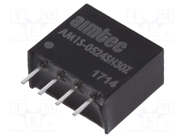 Indutor: Dc/Dc, 1w, Uent: 4,5&divide;5,5v, Usai: 24vdc, Isai: 50ma, Sip4