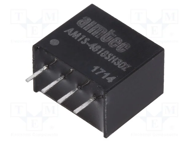 Indutor: Dc/Dc, 1w, Uent: 43,2&divide;52,8v, Usai: 18vdc, Isai: 56ma, Sip4
