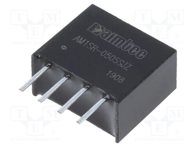 Indutor: DC/DC, 750mW, Uent: 4,75&divide;5,25V, Usai: 5V.