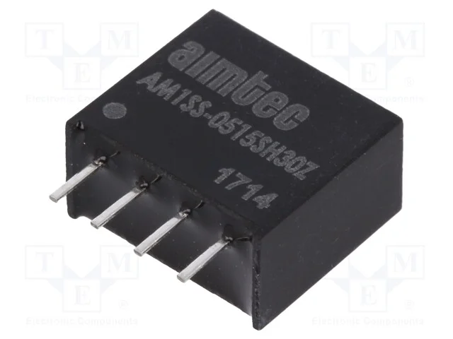 Indutor: DC/DC, 1W, Uent: 4,5&divide;5,5V, Usai: 15VDC, .
