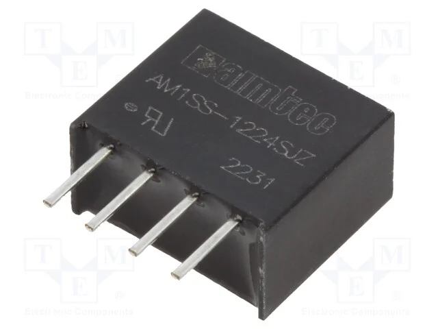 Indutor: DC/DC, 1W, Uent: 10,8&divide;13,2V, Usai: 24VDC.