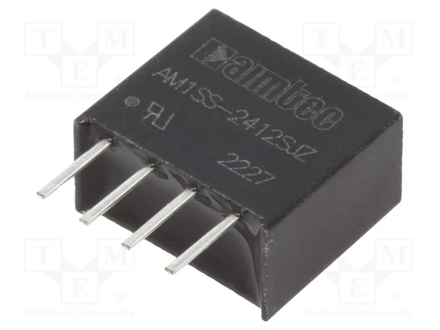 Indutor: DC/DC, 1W, Uent: 21,6&divide;26,4V, Usai: 12VDC.