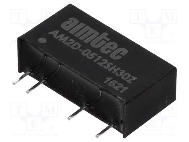 Indutor: DC/DC, 2W, Uent: 4,5&divide;5,5V, Usai: 12VDC, .