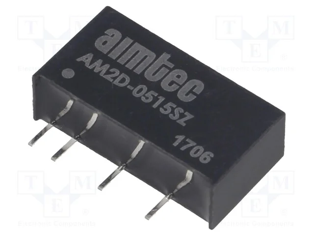 Indutor: DC/DC, 2W, Uent: 4,5&divide;5,5V, Usai: 15VDC, .