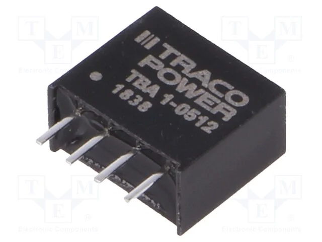 Indutor: Dc/Dc, 1w, Uent: 4,5&divide;5,5v, Usai: 12vdc, Isai: 80ma, Sip4