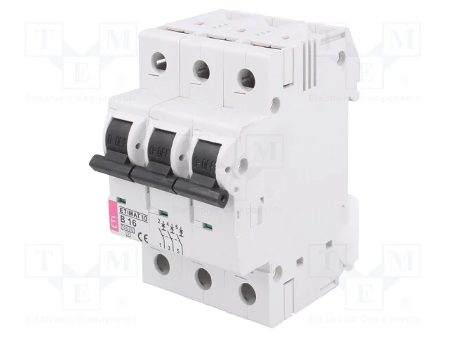 Disjuntor Contra Sobreintensidades, 230/400vac, Inom: 16a, Car: B