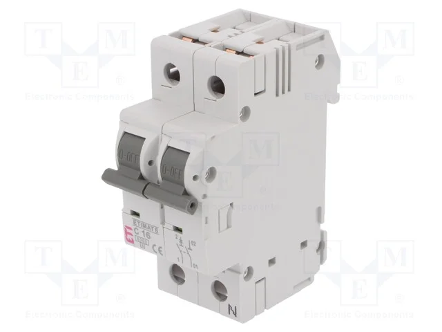 Disjuntor Contra Sobreintensidades, 230/400vac, Inom: 16a, Car: C