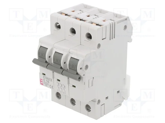Disjuntor Contra Sobreintensidades, 230/400vac, Inom: 16a, Car: C