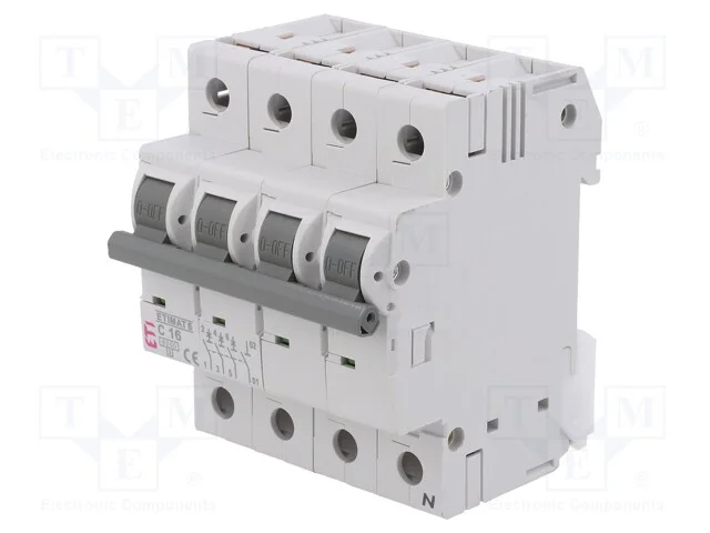Disjuntor Contra Sobreintensidades, 230/400vac, Inom: 16a, Car: C