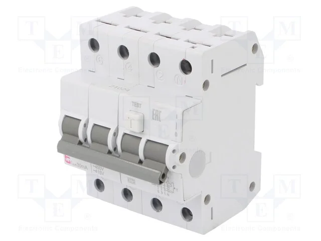 Interruptor de Circuito Diferencial, Inom: 20a, Polos: 3+N, Ip20