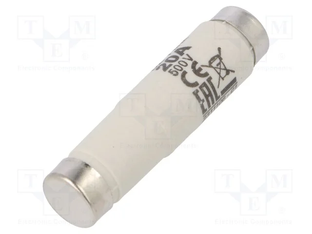 Fusível: Baixa Tensão, Rápido, 20a, 500vac, 500vdc, Cerâmico, Di, D