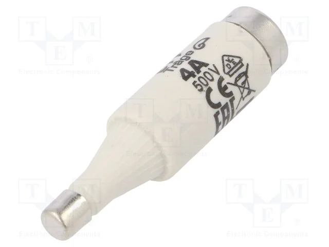 Fusível: baixa tensão, gG, 4A, 500VAC, 500VDC, ce.