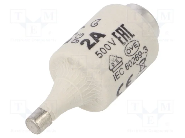 Fusível: Baixa Tensão, Gg, 2a, 500vac, 500vdc, Cerâmico, Dii, D