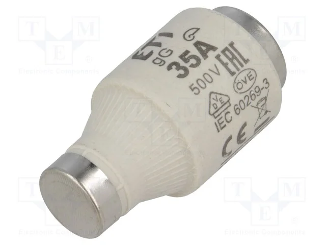 Fusível: baixa tensão, gG, 35A, 500VAC, 500VDC, c.