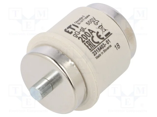 Fusível: Baixa Tensão, Gg, 200a, 500vac, 500vdc, Cerâmico, Dv, D