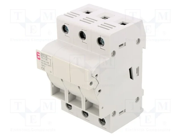 Interruptor de Fusível, 10,3x38mm, para Trilho Din, 32a, 690vac