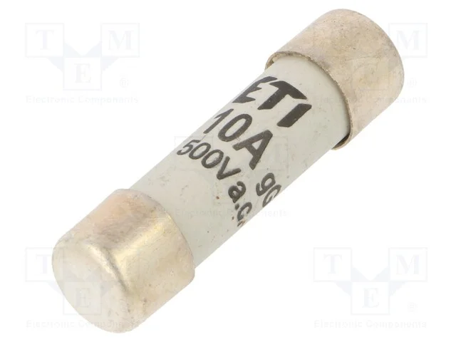 Fusível: Baixa Tensão, Gg, 10a, 500vac, Cilíndrico, 10,3x38mm