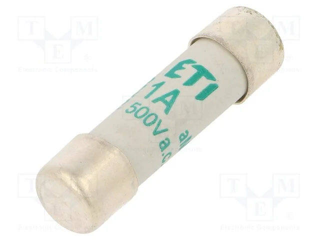 Fusível: Baixa Tensão, Am, 1a, 500vac, Cilíndrico, 10,3x38mm