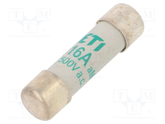 Fusível: Baixa Tensão, Am, 16a, 500vac, Cilíndrico, 10,3x38mm