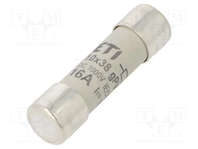 Fusível: Baixa Tensão, Gpv, 16a, 1000vdc, Cilíndrico, 10,3x38mm