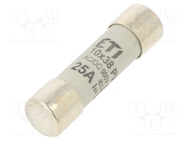 Fusível: Baixa Tensão, Gpv, 25a, 1000vdc, Cilíndrico, 10,3x38mm
