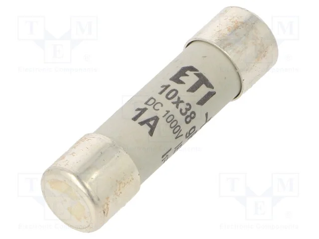 Fusível: Baixa Tensão, Gpv, 1a, 1000vdc, Cilíndrico, 10,3x38mm