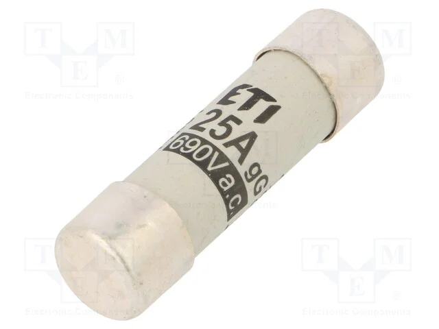 Fusível: Baixa Tensão, Gg, 25a, 690vac, Cilíndrico,Industrial