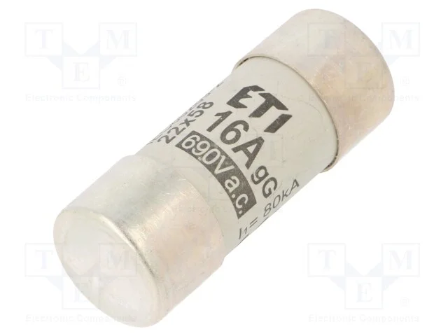 Fusível: Baixa Tensão, Gg, 16a, 690vac, Cilíndrico,Industrial