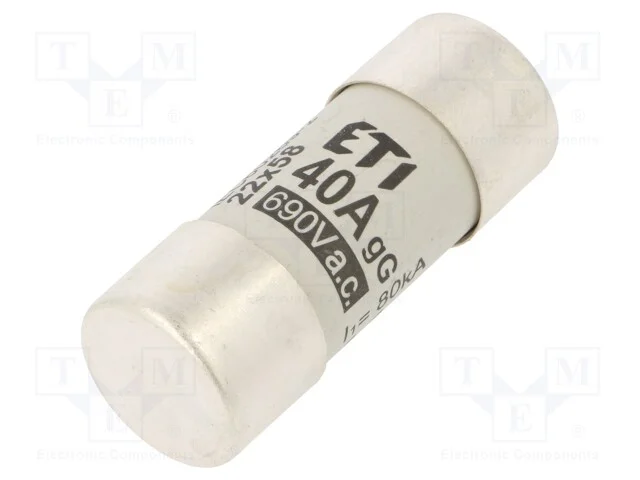 Fusível: Baixa Tensão, Gg, 40a, 690vac, Cilíndrico,Industrial