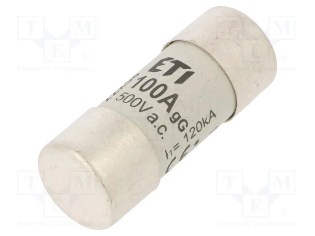 Fusível: Baixa Tensão, Gg, 100a, 500vac, Cilíndrico,Industrial